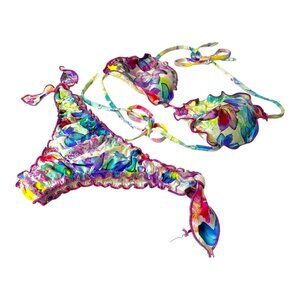 Calzedonia Multicolor Floral Cheeky Bikini